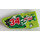 LEGO Lime Curved Panel 3 Left with &#039;34&#039;, white arrows and &#039;PULL BACK&#039; Sticker (64683)