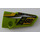 LEGO Lime Curved Panel 4 Right with &#039;88&#039;, Fuel Hole, Yellow and White Stripes Sticker (64391)