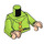 LEGO Lime Dopey Minifig Torso (973 / 76382)