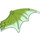 LEGO Lime Dragon Wing with Transparent Bright Green Trailing Edge (23989)