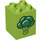 LEGO Lime Duplo Brick 2 x 2 x 2 with Broccoli (24976 / 31110)