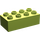 LEGO Lime Duplo Brick 2 x 4 (3011 / 31459)