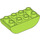 LEGO Limette Duplo Backstein 2 x 4 mit Gebogen Unterseite (98224)