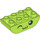 LEGO Lime Duplo Brick 2 x 4 with Curved Bottom with Face with One Eyes Closed (98224 / 101562)