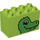 LEGO Limette Duplo Backstein 2 x 4 x 2 mit Dinosaurier Kopf (31111 / 43518)