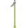 LEGO Lime Duplo Fire Hose with Rubber End and Medium Stone Gray Nozzle (58498)