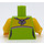 LEGO Lime Ferris Pyörä Tyttö jossa Lime Paita Pienoishahmo Vartalo (973 / 76382)