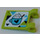 LEGO Lime Flag 2 x 2 with hot chocolate mug Sticker without Flared Edge (2335)