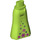 LEGO Lime Friends Hip with Long Skirt with Magenta and Dark Green Flowers (Thick Hinge) (15875)