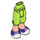LEGO Lime Friends Long Shorts with Purple and White Shoes (18353)