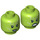 LEGO Lime Gamora Minifigure Head (Recessed Solid Stud) (3626 / 33371)