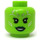 LEGO Lime Gamora Minifigure Head (Recessed Solid Stud) (3626 / 33371)
