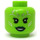 LEGO Limette Gamora mit Minifigur Kopf (Vertiefte feste Noppen) (3626 / 33371)