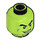 LEGO Lime Green Goblin Minifigure Head (Safety Stud) (84790 / 106842)