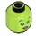 LEGO Lime Hera Syndulla Plain Head (Safety Stud) (3626 / 18458)