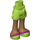 LEGO Lime Hip with Rolled Up Shorts with Magenta and Lime Sandals with Thick Hinge (11403 / 35556)