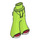 LEGO Lime Hips with Flared Trousers with Dark Red and White Shoes (105949)