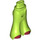 LEGO Lime Hips with Flared Trousers with Dark Red and White Shoes (105949)