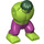 LEGO Lime Hulk Body with Magenta Pants and Dark Green Hair (29932)