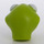 LEGO Lime Kermit the Frog Head