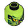 LEGO Lime Lasha Huvud (Infälld solid knopp) (3626 / 99599)