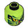 LEGO Lime Lasha Head (Recessed Solid Stud) (3626 / 99599)