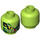 LEGO Lime Lasha Head (Recessed Solid Stud) (3626 / 99599)