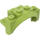 LEGO Lime Mudguard Brick 2 x 4 x 2 with Wheel Arch (35789)