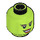 LEGO Lime Oola Head (Safety Stud) (3626 / 10786)