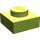 LEGO Limoen Plaat 1 x 1 (3024 / 30008)