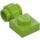 LEGO Citron Vert assiette 1 x 1 avec Clip (Anneau épais) (4081 / 41632)