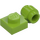 LEGO Citron Vert assiette 1 x 1 avec Clip (Anneau épais) (4081 / 41632)