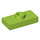 LEGO Lime Plate 1 x 2 med 1 Knott (med rille) (3794 / 15573)