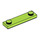 LEGO Lime Plade 1 x 4 med To knops med rille (41740)