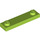 LEGO Lime Plade 1 x 4 med To knops uden rille (92593)