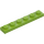 LEGO Lime Plade 1 x 6 (3666)