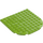 LEGO Lime Plate 10 x 10 Half Circle (80031)