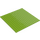 LEGO Lime Plate 16 x 16 with Underside Ribs (91405)