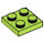 LEGO Limoen Plaat 2 x 2 (3022 / 94148)