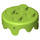 LEGO Lime Plate 2 x 2 Round Cake Frosting (65700)