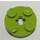 LEGO Lime Plate 2 x 2 Round with Axle Hole (with &#039;+&#039; Axle Hole) (4032)