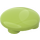 LEGO Lime Plate 2 x 2 Round with Rounded Bottom (2654 / 28558)