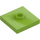 LEGO Lime Plate 2 x 2 with Groove and 1 Center Stud (23893 / 87580)