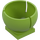 LEGO Lime Plate 2 x 2 with Hemispherical Socket 3 x 3 x 2 (44358)