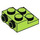 LEGO Lime Plate 2 x 2 x 0.7 with 2 Studs on Side (4304 / 99206)