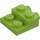 LEGO Lime Plate 2 x 2 x 0.7 with 2 Studs on Side (4304 / 99206)