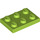 LEGO Lime Plate 2 x 3 (3021)