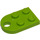 LEGO Lime Plate 2 x 3 with Rounded End and Pin Hole (3176)