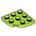 LEGO Lime Plate 3 x 3 Round Corner (30357)