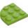 LEGO Lime Plate 3 x 3 Round Corner (30357)